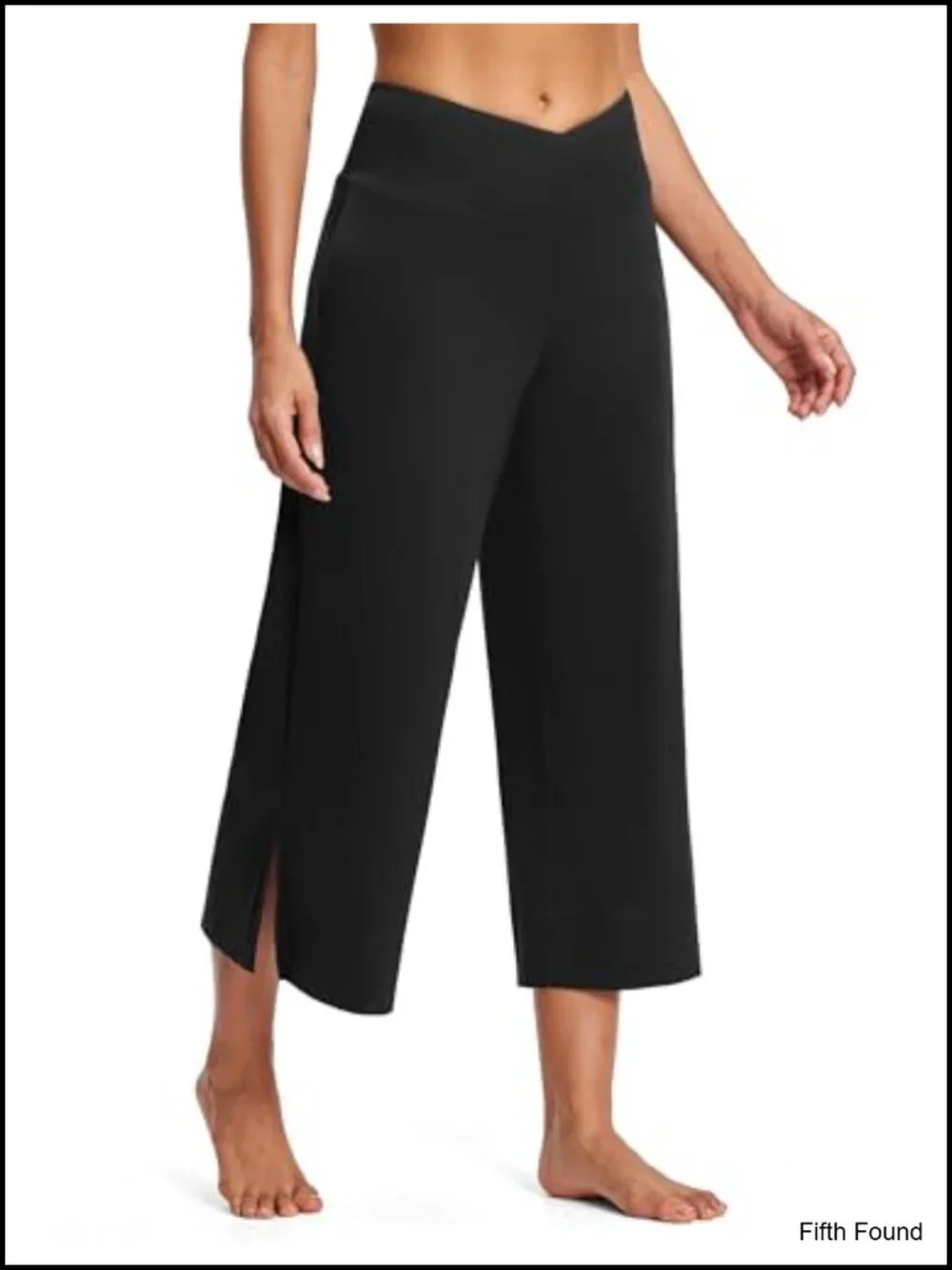 Wide Leg Yoga Pants with Pockets High Waisted Loose Lounge Crop Travel Pants